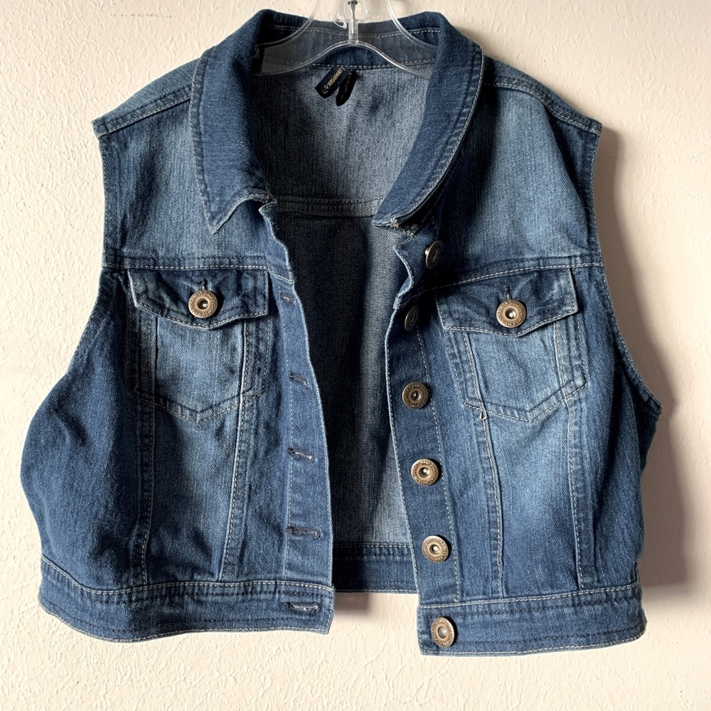 Hwy Jeans Women’s Denim Cropped Tank Top Size L
